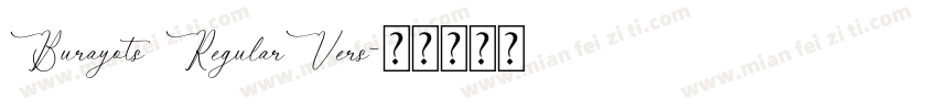 Burayots RegularVers字体转换